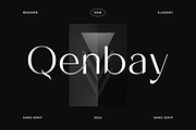 Qenbay - Business Font, a Sans Serif Font by RockboyStd (Thumbnail 1 of 12)