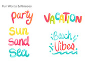 Bubbly Summer Graphic Elements, a Solid Icon by KT Art & Design (Thumbnail 3 of 9)