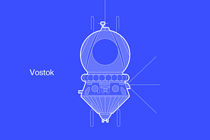 Vostok Spacecraft Vector