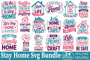 Stay Home Svg Bundle, an Object Graphic by DollarSmart (Thumbnail 1 of 5)