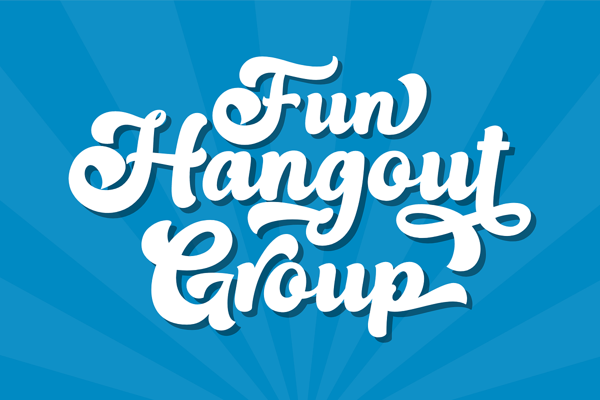 Nahista - Retro Font, a Script Font by Sronstudio (Photo 7 of 13)