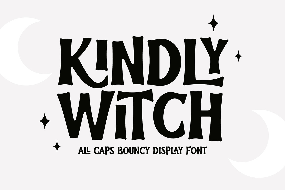 Kindly Witch - Bouncy Display Font, a Handwritten Font by Airotype (Photo 1 of 9)