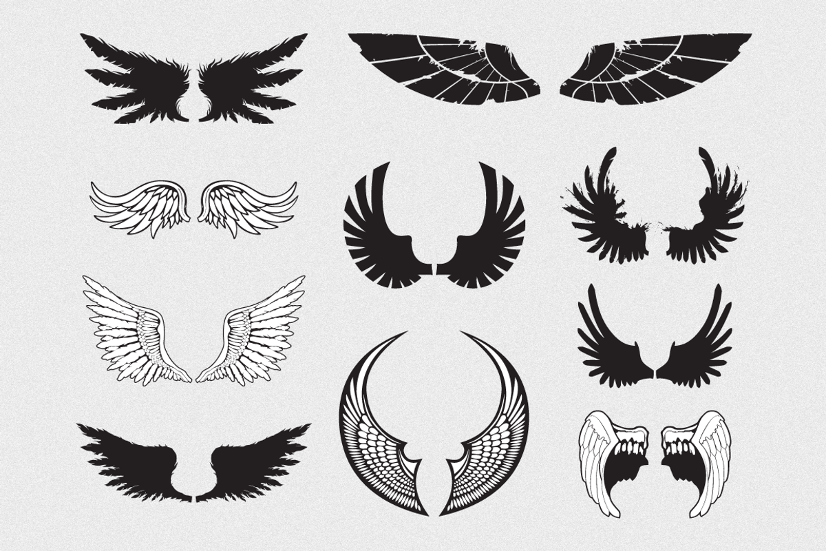 Vector Wings Pack, an Illustration by blacksheepsupply (Photo 1 of 2)