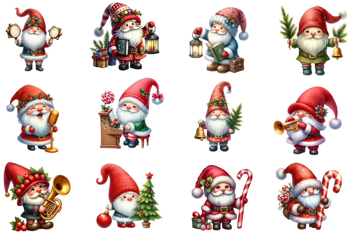 Christmas Gnome Musicians Sublimatio, an Illustration by Designworld (Photo 2 of 5)