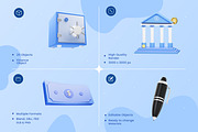 Finance & Business 3D Icons, an Object 3D Model by Azam Creative (Thumbnail 2 of 5)