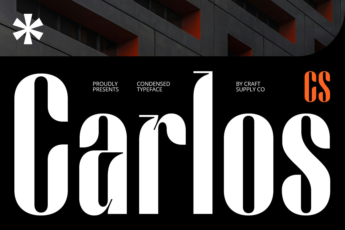 CS Carlos – Condensed Font, a Sans Serif Font by Craft Supply Co. (Photo 1 of 8)
