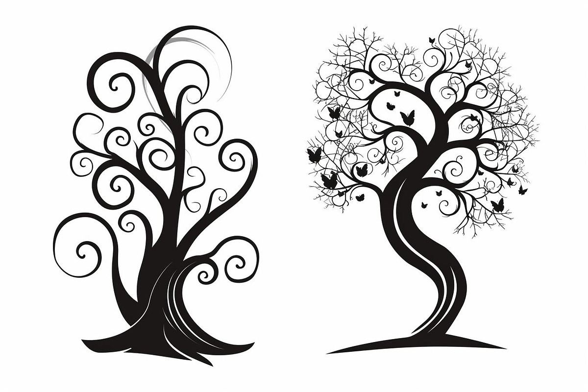 Tree Laser Cut Bundle | Decorative, a Graphic by hafijul (Photo 10 of 11)
