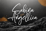 Sabina Angellica - Script Font, a Script Font by StringLabs (Thumbnail 1 of 11)