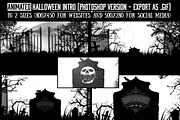 Halloween .gif Generator 4 PhotoShop, a Templates & Theme by the little wonder shop (Thumbnail 1 of 6)