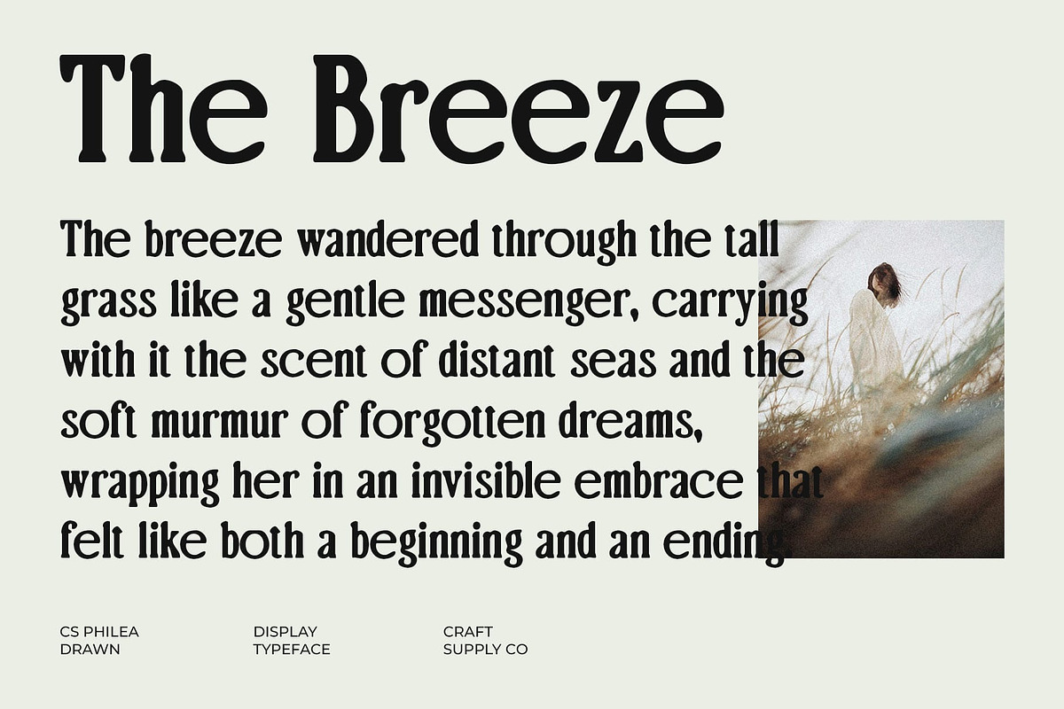 CS Philea Drawn, a Serif Font by Craft Supply Co. (Photo 6 of 8)