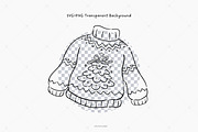 Hand Drawn Sweaters Clipart, a Seasonal Illustration by Victoruler (Thumbnail 4 of 5)