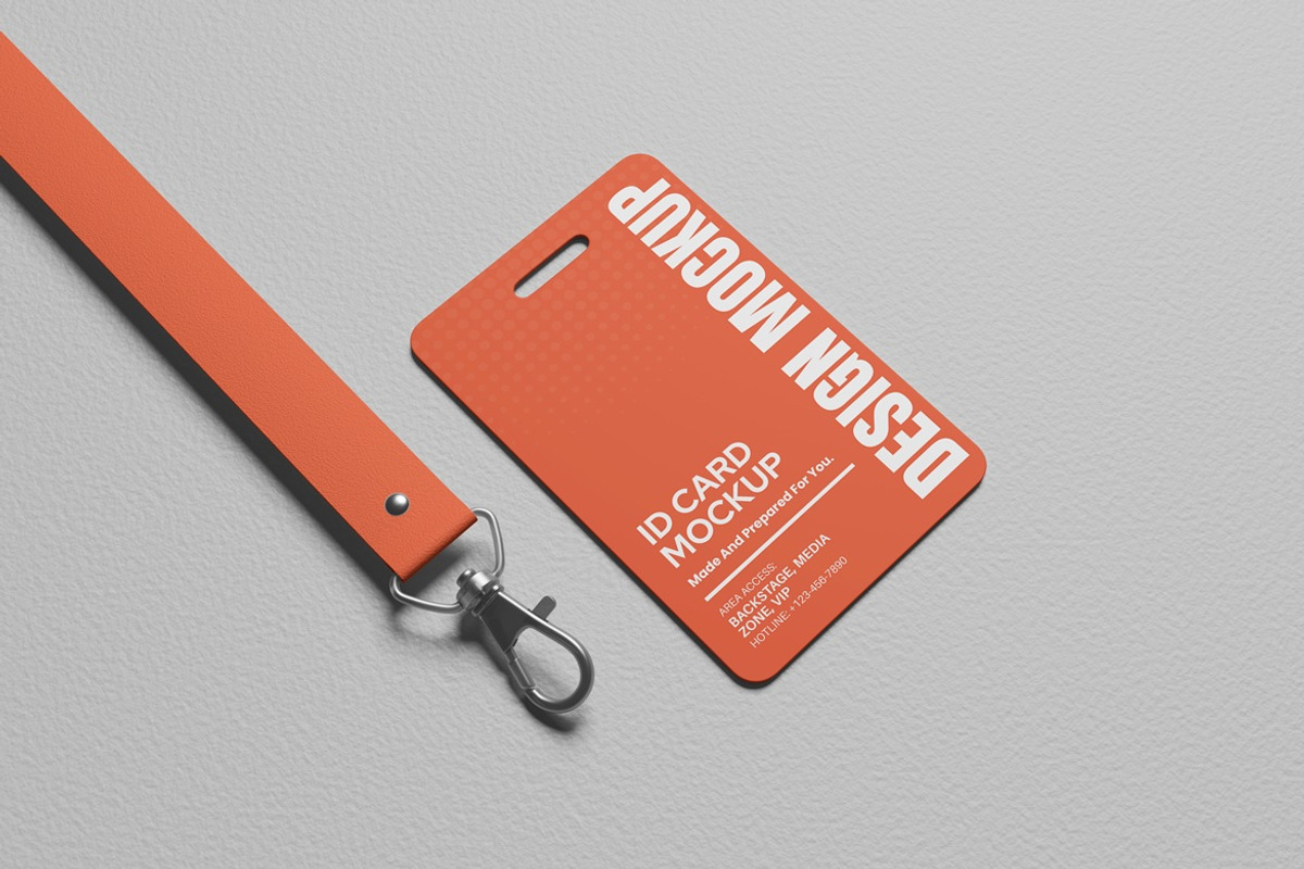ID Card Mockup for Identity, an Advertising Mockup by AndikaGraphic (Photo 6 of 6)