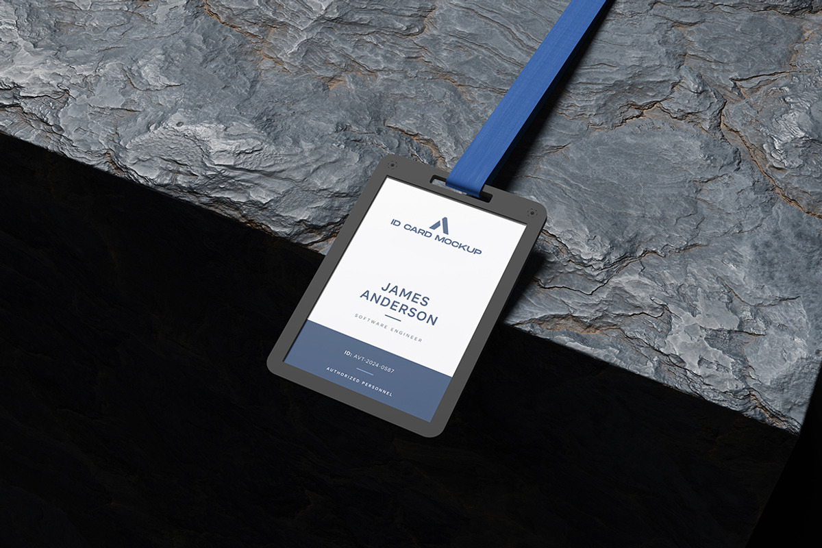 Realistic ID Card Mockup, an Advertising Mockup by My Code Std (Photo 4 of 5)