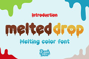 Melted Drop – Melting Color Font, a Handwritten Font by Rashdrawn (Thumbnail 1 of 8)