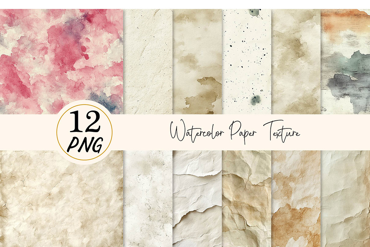 Watercolor Paper Texture, a Texture Illustration by DreamPrint404 (Photo 1 of 3)