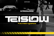 Teislow – Futuristic Typeface, a Sans Serif Font by Say Studio (Thumbnail 1 of 12)