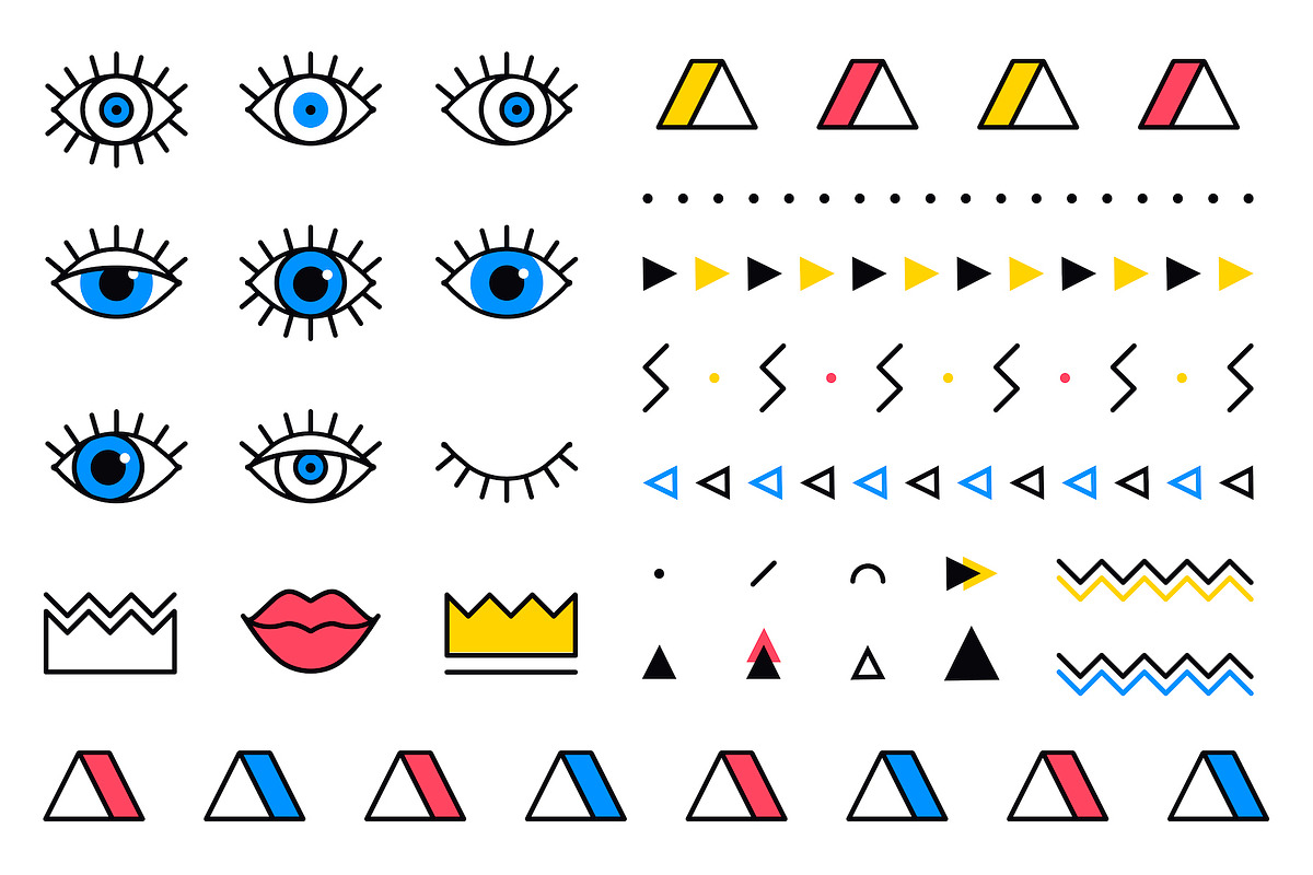 Weird Eyes Seamless Patterns Set, a Pattern Graphic by Krolja (Photo 4 of 6)