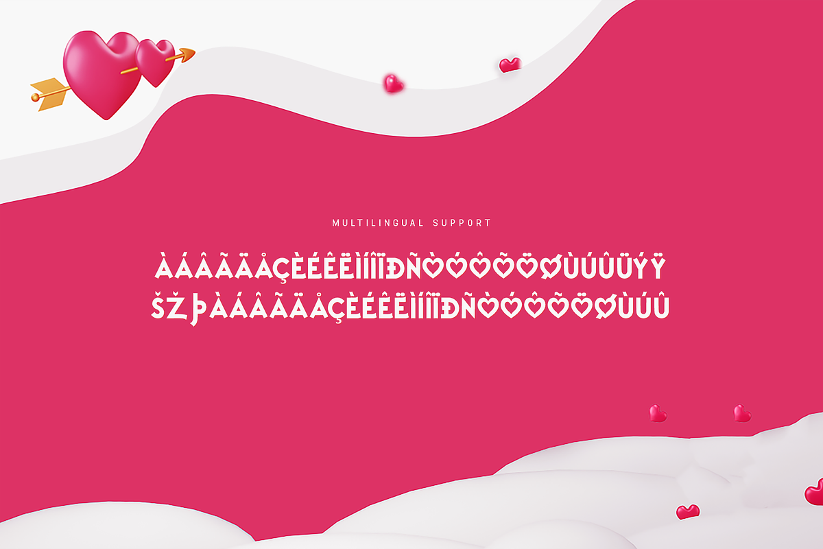 Cupid Love - A Modern Valentine Font, a Serif Font by overlaytemplates (Photo 5 of 5)