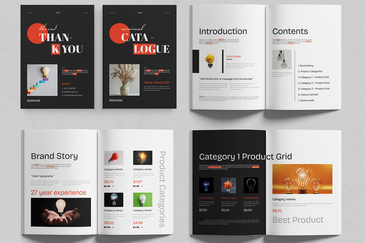 Modern Product Catalog Design Layout, a Brochure Template by MightyDesign (Photo 2 of 6)