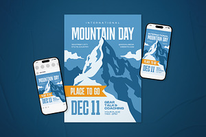 International Mountain Day Flyer, a Flyer Template by The Good Store