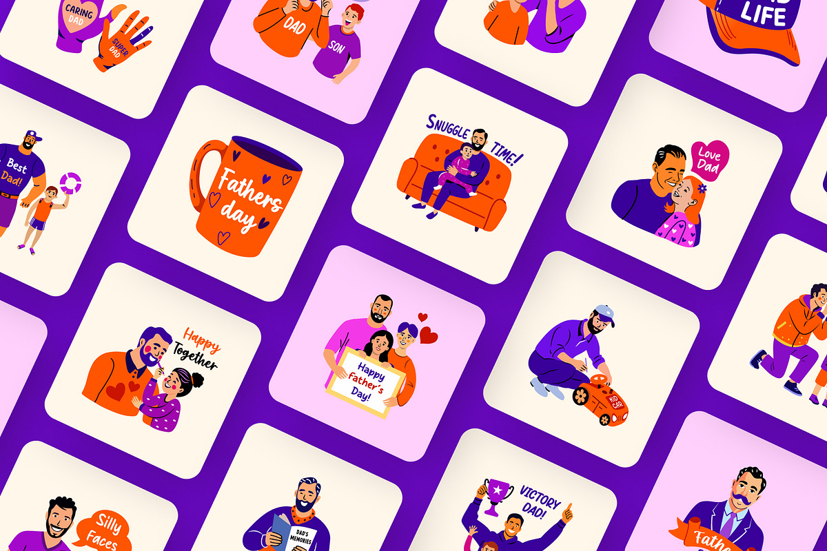 Animated Happy Fathers Day Stickers, an Emoji Icon by Creative Stall (Photo 4 of 5)