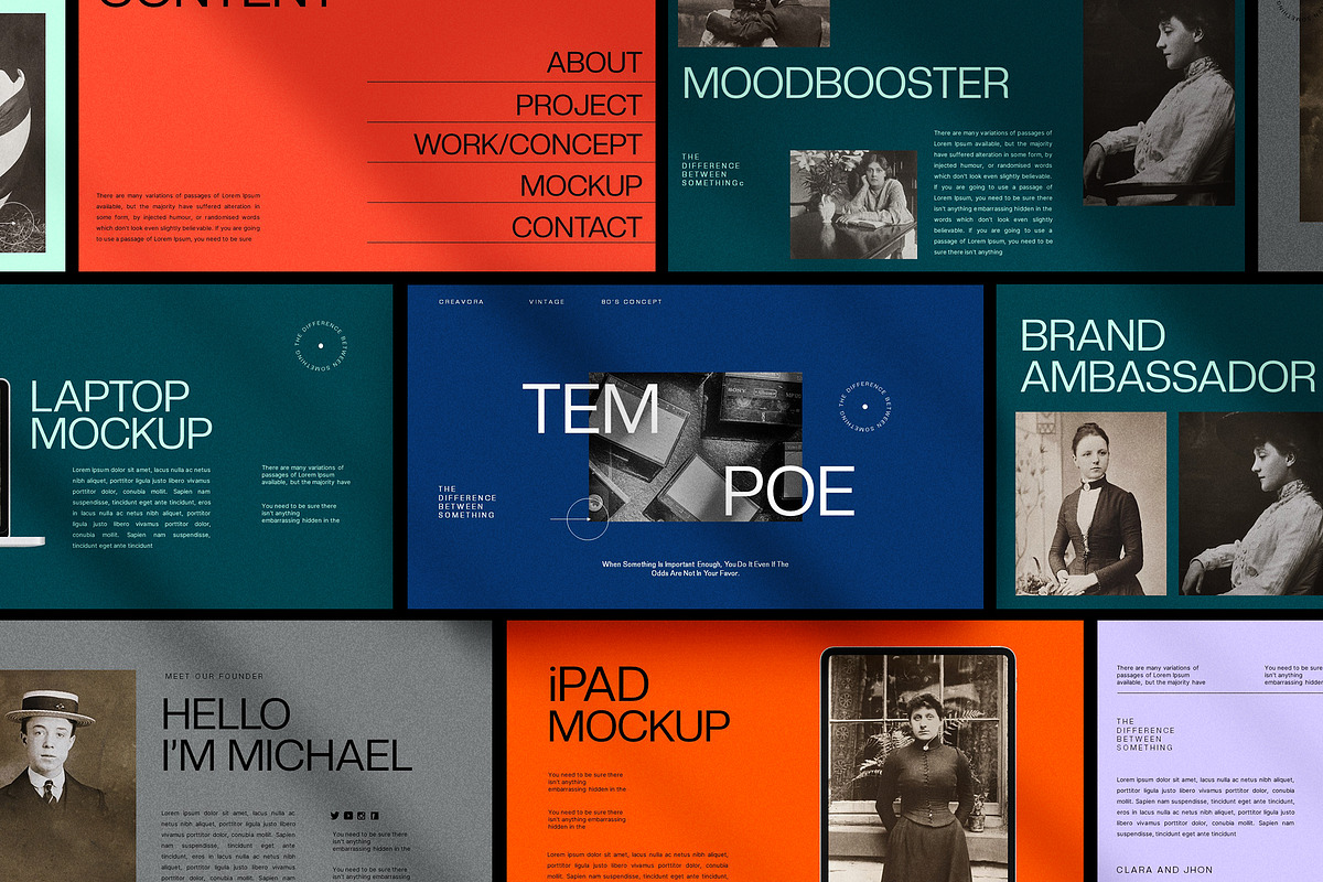 Tempoe - Powerpoint Presentation, a Presentation Template by Creavora (Photo 1 of 7)