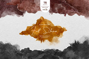 Fall Colors - 16 Watercolor Shapes, a Texture Graphic by Rabbit Heart (Thumbnail 1 of 8)