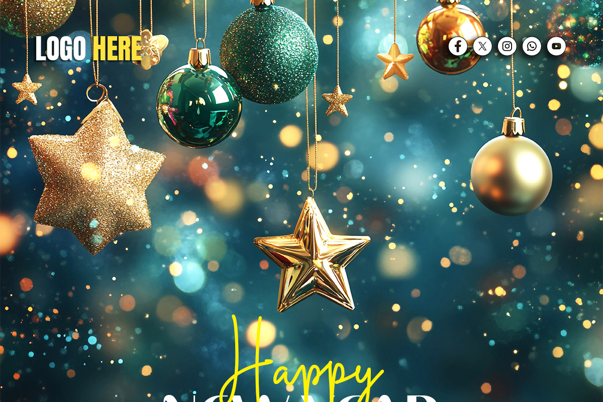 Happy New Year Template Bundle, a Social Media Template by gstudiovect21 (Photo 14 of 16)