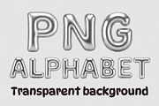 Chrome Alphabet PNG Clipart Pack, an Object Graphic by NataKa (Thumbnail 2 of 6)