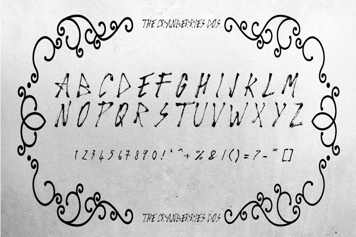 The Cranberries 3 Font preview 8