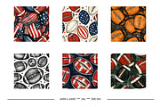 Football in Retro Art Style Patterns, a Pattern Graphic by karenfoleyphoto (Thumbnail 5 of 9)