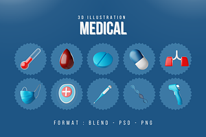 Medical 3d Illustration Pack