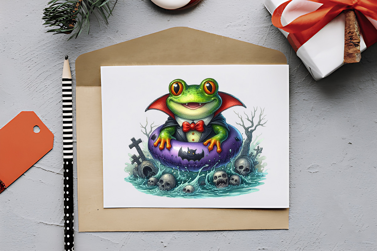 Funky Halloween Frogs Clipart, an Illustration by RobertsArt (Photo 5 of 7)