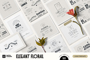 Elegant Floral | Logo Kit, a Branding & Logo Template by KetteCreate (Thumbnail 1 of 23)