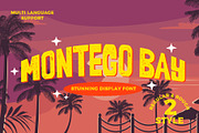 Montego Bay Stunning Display Font, a Symbol Font by Dawnside Graphic (Thumbnail 1 of 12)