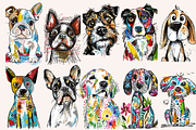 Doodle Cartoon Dogs, an Animal Illustration by PrintHaven Designs (Thumbnail 4 of 10)