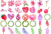 Super Pink Floral Bundle 151 PNGs, a Texture Illustration by LilyBoo Clipart (Thumbnail 4 of 7)