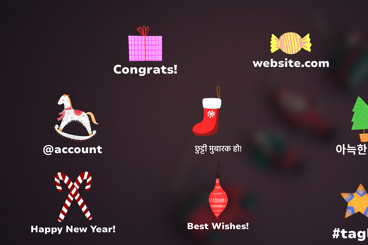 Xmas Toy Icons for DaVinci Resolve, a Templates & Theme by 2dfx (Photo 1 of 2)