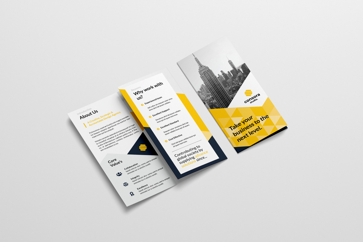 Company Profile Trifold Brochure, a Brochure Template by StudioGraficso (Photo 2 of 3)
