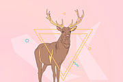 Deer, an Animal Illustration by 2D/3D (Thumbnail 2 of 2)