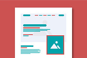 Wireframe Landing Layout, a Landing Page Template by MightyDesign (Thumbnail 2 of 9)