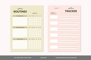 Colorful Planner Template Set