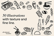 Asian Food Illustrations, a Decorative Illustration by ginni illustrations (Thumbnail 2 of 5)