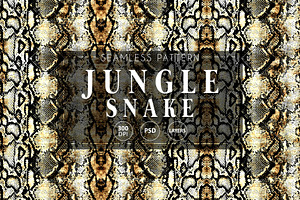 Jungle Snake - Seamless Patterns, a Pattern Graphic by texvogue
