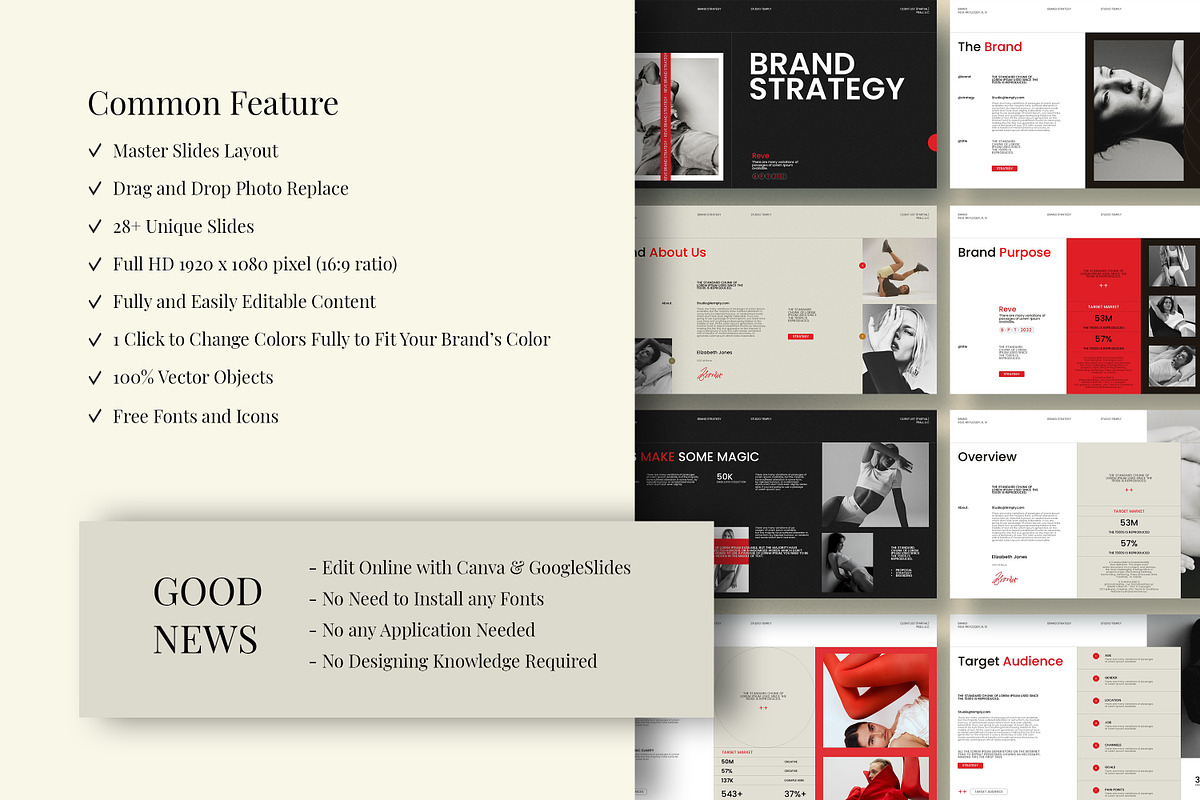 Reve Brand Strategy Template, a Presentation Template by Studio Temply (Photo 4 of 11)