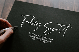 Scatter Ink Handlettered Font