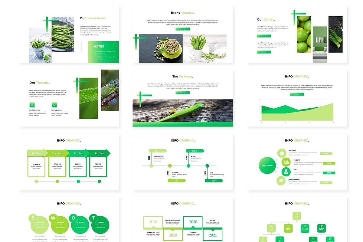 Matcha - Powerpoint Template, a Presentation Template by AQR Studio