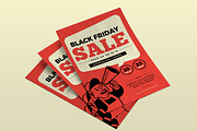 Retro Black Friday Flyer, a Flyer Template by Tokosatsu (Thumbnail 2 of 4)