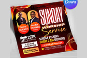 Sunday Worship Church Flyer, Canva, a Social Media Template by Design Up (Thumbnail 3 of 3)