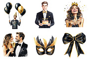 Happy Birthday Clipart PNG, an Illustration by SinaCreation (Thumbnail 3 of 5)